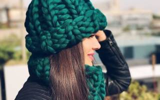 Объемная шапка спицами с пошаговой инструкцией