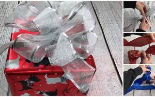 Как завязать бант из ленты на различные торжества