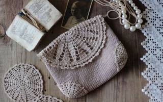 Косметичка крючком со схемой и описанием: простое вязание для новичков
