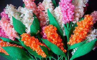 Гиацинт из бумаги своими руками: создание красивого цветка