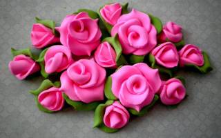 Цветы из мастики своими руками пошагово: интересный урок для сладкоежек