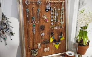 Подставка для украшений своими руками: мастерим простой держатель из гипса