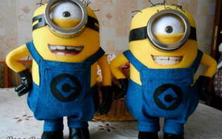 Игрушка миньон своими руками из ткани и пряжи