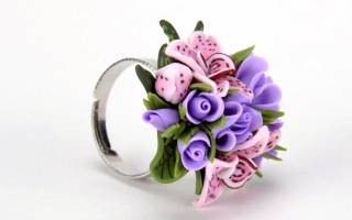 Цветы из полимерной глины: лепим розу и бутоньерку из пиона