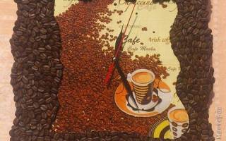 Мастер-класс «часы своими руками»: украшения из кофейных зерен и кожи