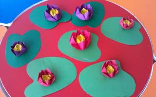 Кувшинка из бумаги своими руками: мастерим с детьми