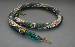 Как вязать бисерный вязаный жгут (со схемами) крючком и иглой