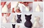 Как сделать кошку из пластилина: осваиваем искусство лепки