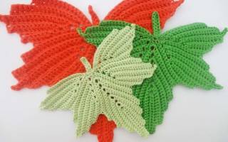 Лист крючком со схемой: интересные уроки для всей семьи