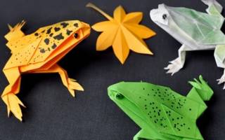 Как сделать лягушку из бумаги, которая прыгает: ранние детские поделки