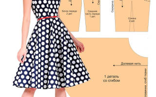 Платье клеш от лифа: понятное описание выкроек