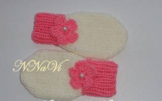 Варежки для новорожденного для поддержания тепла ручек малыша