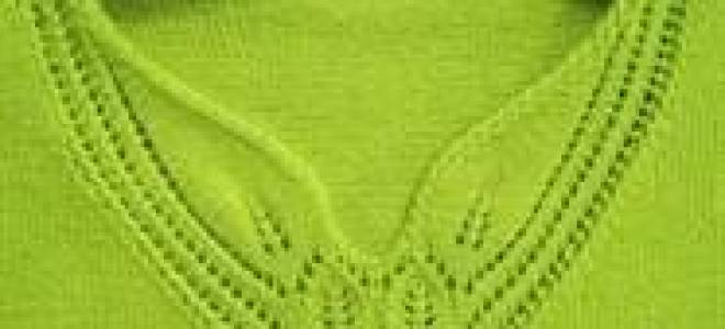 Вывязывание горловины спицами: учимся с нуля