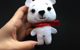 Мишка из фетра своими руками: шьем милый сувенир