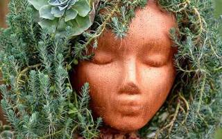 Божья коровка из каски: самодельное украшение для сада и дачи