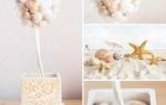 Топиарии из ракушек для воспоминаний о море