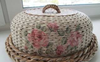 Хлебница из газетных трубочек: уютный и функциональный декор для кухни