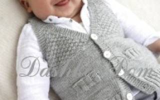 Жилет для мальчика на разный возраст