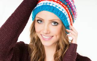 Шапка для круглого лица спицами: женская и мужская модели