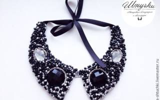 Воротник из бисера своими руками как альтернатива дизайнерской вещи