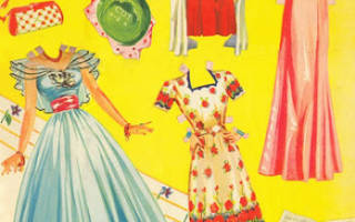 Одежда для бумажных кукол из недорогих материалов