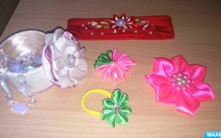 Цветы из атласных лент: учимся древнему мастерству