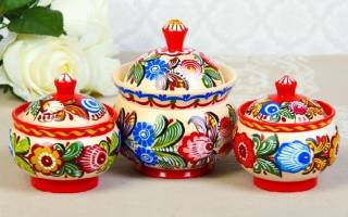 Элементы городецкой росписи: техника рисования
