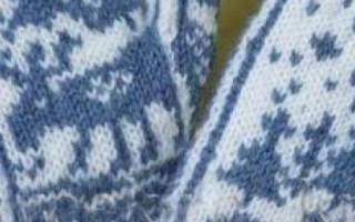 Варежки с орнаментом спицами: схемы для быстрого и правильного выполнения изделия