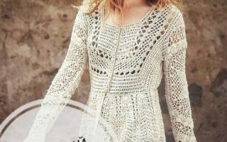 Ажурные кардиганы крючком: схемы и пошаговое описание