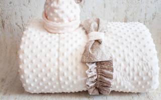 Одеяло для новорожденного своими руками из мягкого материала