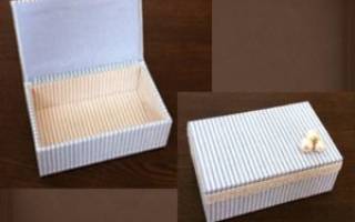 Мастер-класс по картонажу: шкатулка для мелочей