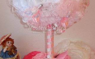 Мастер-класс «свадебный топиарий своими руками»: оригинальный подарок для невесты