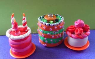 Как сделать торт из пластилина своими руками: красивые рецепты