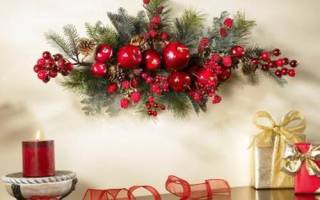 Новогоднее панно: фото красивых и легких работ