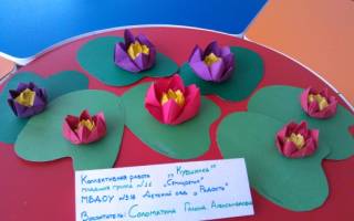 Кувшинка из бумаги своими руками: мастерим с детьми
