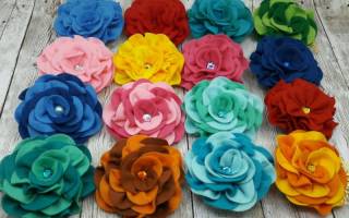 Цветы из фетра своими руками: мастер-класс с фото