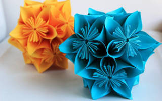 Оригами кусудама: оригинальные техники для начинающих