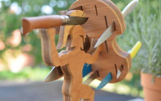 Подставка для ножа своими руками в нескольких моделях