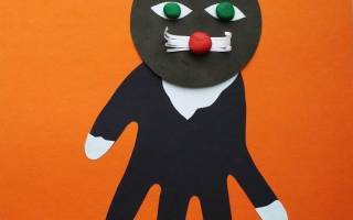 Аппликация из ладошек в детском саду для веселого времяпровождения