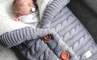 Выкройка конверта для новорожденного с капюшоном: подробный мастер-класс