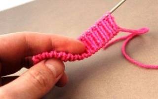 Эластичный набор петель с использованием спиц или крючка