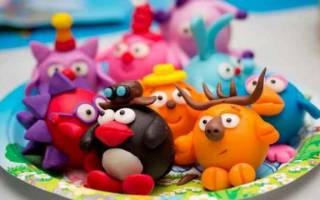 Смешарики из пластилина: лепим всех любимых персонажей за один вечер