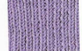 Виды резинок спицами со схемами работы