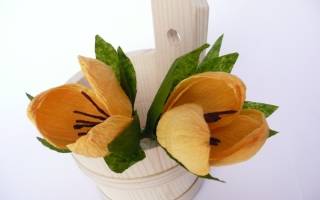 Крокус из гофрированной бумаги своими руками: мастерим долговечный цветок