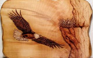 Выжигание по дереву: эскизы для всей творческой семьи