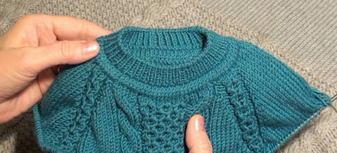 Вязание реглана от горловины