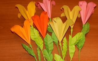 Лилии из бумаги своими руками: быстрые схемы создания королевского цветка