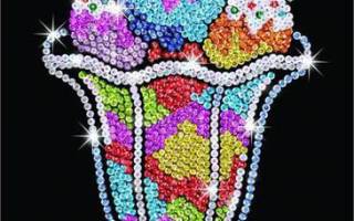 Картина из пайеток своими руками: примеры выполнения на ткани и картоне