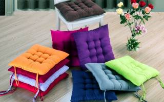 Подушка на стул своими руками: разбираем основные моменты