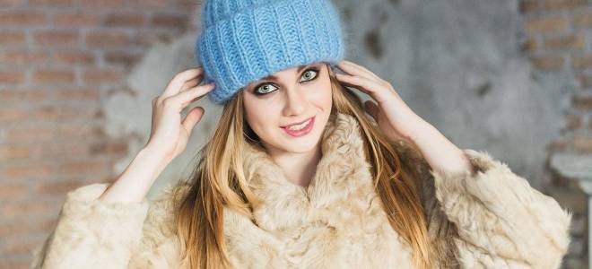 Шапка с отворотом спицами от простого к сложному